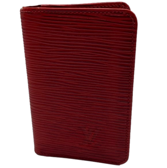 Louis Vuitton Red Epi Leather Porte 2 Cartes Vertical Card Case - Picture 1 of 7